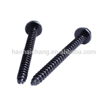 Home appliances parts metal black iron hex cap screw